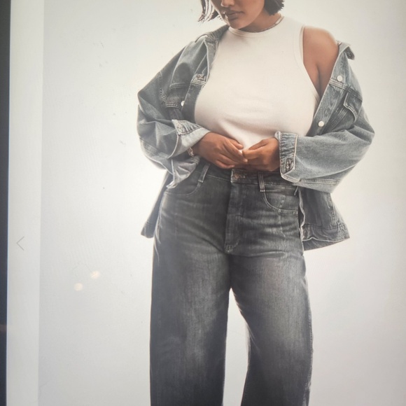 ANTHOLOGY - NWTs Kenna Mid Rise Barrel Jean by Pilcro Petite 32 - Picture 3 of 8